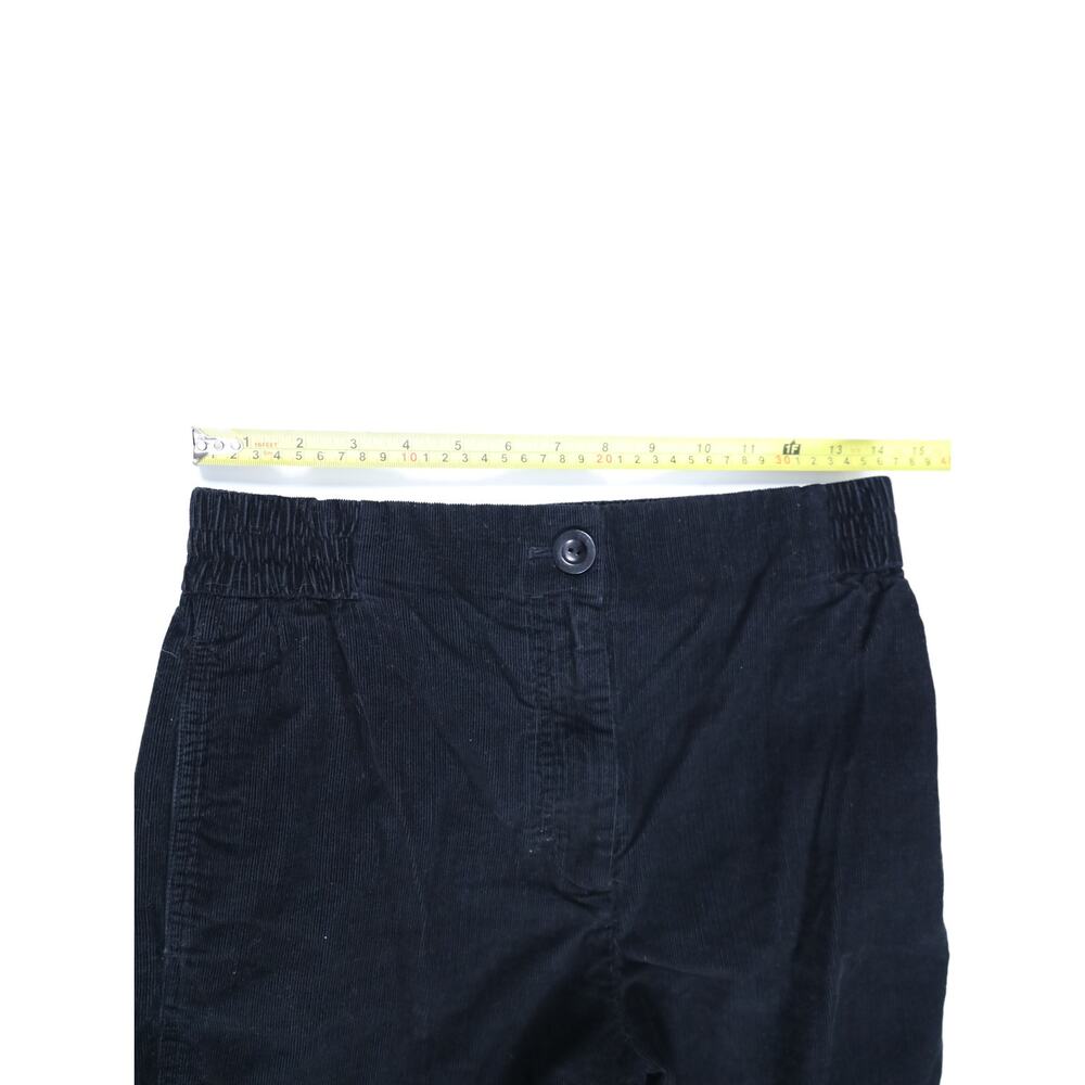 Contemporary Modern Minimalist COS Black Corduroy Barrel Leg Crop Pants — Size 6 - Picture 8 of 12